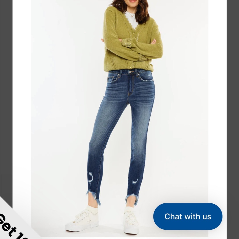 KanCan High Rise Ankle Skinny Jeans